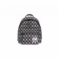 Mini Monogram Pattern Backpack, Lightweight Unisex Small Daypack, Fashion Casual Rucksack for Daily Outing School Travel