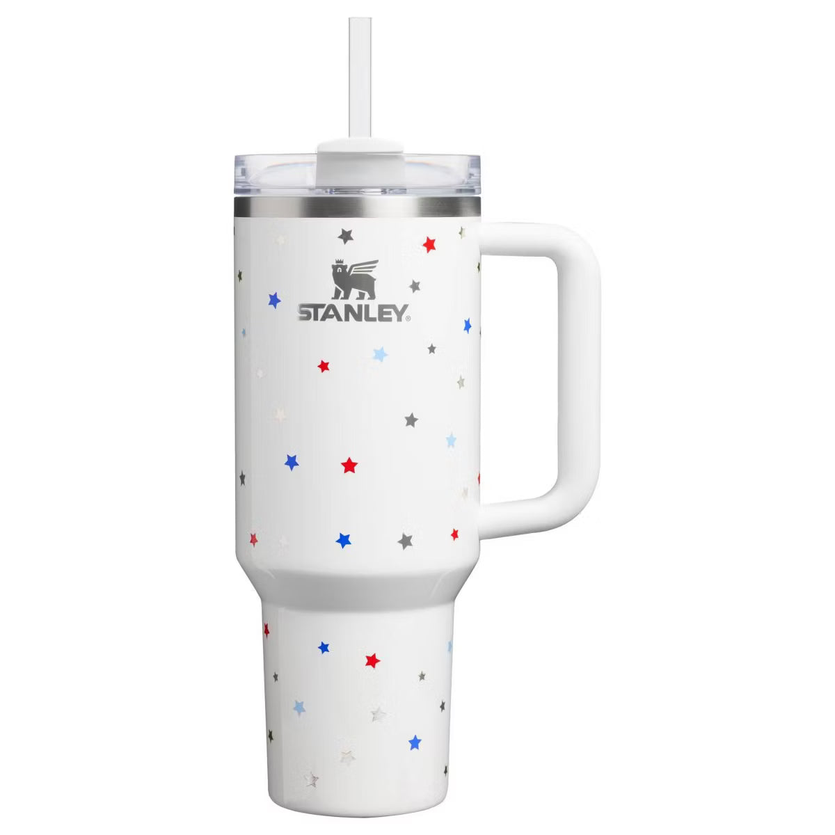 Stanley 4th of July Blue Starry Stripes 40 oz Stainless Steel H2.0 FlowState Quencher Tumbler PREORDER