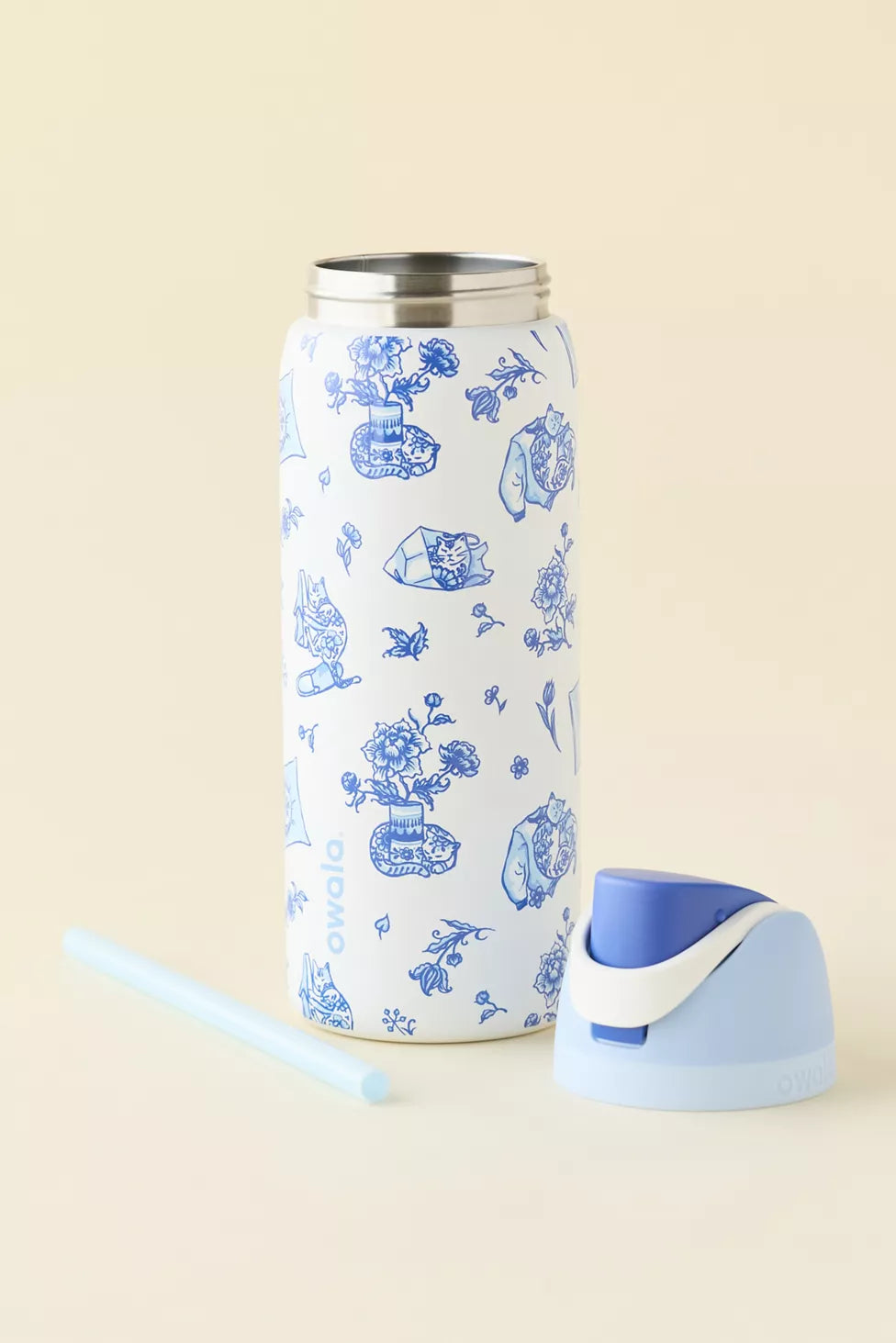 Owala Freesip Bottle 32oz - Delft Cat - (Limited Edition)